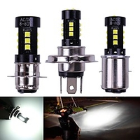 Car led Motorcycle Headlight H4 P15D BA20D COB 3030 15SMD Hi/Low Bulb All-In-One Lamp Motor Headlamp Motor Styling DC12v White miniinthebox