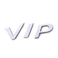 Car Metal Stick VIP-Silver