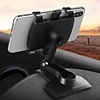 Car Mount Stand Holder Dashboard / Anti-slip Mat Buckle Type / 360°Rotation ABS Holder