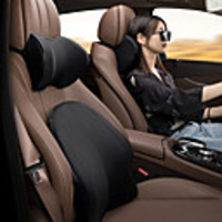 Car Neck Pillow Adjustable Head Restraint 3D Memory Foam Auto Headrest Travel Pillow Neck Support Holder Seat Covers Car Styling