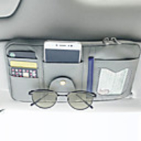 Car Organizers CD Case / Card Holder / Glasses Clips PU Leather / Nylon / Car Sun Visor Storage Bag