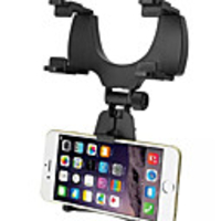 Car Phone Holder Car Rearview Mirror Mount Phone Holder For iPhone Samsung GPS Smartphone Stand Universal