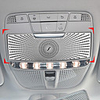 Car Reading Light Cover trim decoration strips Interior roof Lamp Frames auto accessories For Mercedes Benz C Class W205 GLC