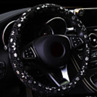 Car Steering Wheel Cover Shiny Snowflake Anti-slip for 37-38CM Car Steering-Wheel