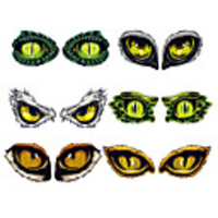 Car Stickers Individuality Door Stickers / Full Car Stickers Animal Eyes 3D Stickers