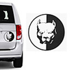 Car Stricker Bulldog Dog Head-American Bulldog Terrier Car Auto Vinyl Decal Sticker Automotive Interior Sticker Car Accessories