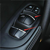 Car styling ABS 7PCS/SET Car window lift buttons decorate sequins For Nissan Qashqai J11 2016-2018 car accessories