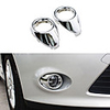 Car Styling Front Fog Lamp Frame Cover For Ford Focus 3 Accessories Abs Chrome 2pcs Per SetModified Head Fog Light Decoration