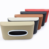 Car Tissue Box Cover Tissue Box Boxes holder PU Leather black Brown towel inside paper Block Type Accessories auto Decoration