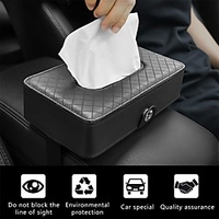 Car Tissue Holder Sun Visor Storage Cases for Universal Auto Napkin Holder PU Tissue Holder for Car 1PCS miniinthebox