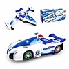car toys for 3-8 year old boys,  transforming toys with led lights and music effects best gifts,  cars and airplanes toys are combined into one for boys toddlers girls kids.