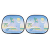 Car Window See-Thru Curtain and Sunshade (2-piece Set/16.93in 14.37in)
