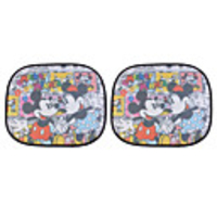 Car Window See-Thru Curtain and Sunshade (2-piece Set/16.93in 14.37in)