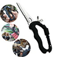 Carabiner Outdoor Knife Outdoor Metalic Outdoor Exercise Mountaineering Black 1 pcs