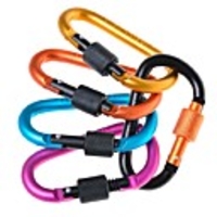 Carabiner Portable Normal Aluminum Alloy Camping / Hiking Everyday Use 5 pcs