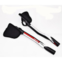 Carbon Fiber TT Handlebar Armrest Bars 22.2 mm Lightweight Ergonomic Design Road Bike Mountain Bike MTB Cycling Red 3K Glossy
