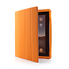 Carton Four-fold Sleep Smart Case for Ipad 2(orange)