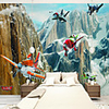 Cartoon Airplane Suitable for TV Background Wall Wallpaper Murals Living Room Cafe Restaurant Bedroom Office XXXL(448280cm
