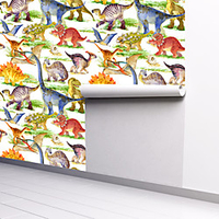 Cartoon Animal Home Decoration Comtemporary Wall Covering,  PVC / Vinyl Material Self adhesive Wallpaper,  Room Wallcovering miniinthebox