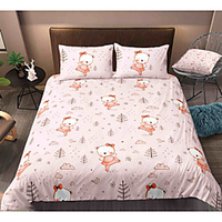 Cartoon Bear 3-Piece Duvet Cover Set Hotel Bedding Sets Comforter Cover with Soft Lightweight Microfiber,  Include 1 Duvet Cover,  2 Pillowcases for Double/Queen/King(1 Pillowcase for Twin/Single) miniinthebox