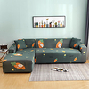 Cartoon Carrot Print Dustproof All-powerful Slipcovers Stretch L Shape Sofa Cover Super Soft Fabric Couch Cover Sofa Furniture Protector with One Free Boster Case miniinthebox