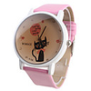 Cartoon Cat Girl Women Watch Pink Watchband A139