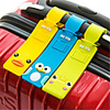 Cartoon Characters Mr and Mrs Luggage Tag Personalized Custom Made Unique Luggage Accessory Durable Convenient Leather Silica Gel 1pc Black Bronze Red / Orange Cartoon Monogram Travel Accessory