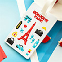 Cartoon Characters Mr and Mrs Luggage Tag Personalized Custom Made Unique Luggage Accessory Durable Convenient Leather Silica Gel 2pcs Yellow Red Blue Monogram Travel Accessory
