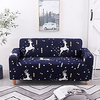 Cartoon Deer Print Dustproof All-powerful Slipcovers Stretch Sofa Cover Super Soft Fabric Couch Cover with One Free Boster Case(Chair/Love Seat/3 Seats/4 Seats) miniinthebox