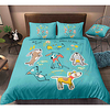 Cartoon Dog 3-Piece Duvet Cover Set Hotel Bedding Sets Comforter Cover with Soft Lightweight Microfiber,  Include 1 Duvet Cover,  2 Pillowcases for Double/Queen/King(1 Pillowcase for Twin/Single) miniinthebox