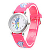 Cartoon Dolphin Silicone Analog Quartz Wrist Watch (Red)