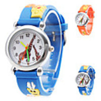 Cartoon Giraffe Silicone Analog Quartz Wrist Watch (Assorted Colors)