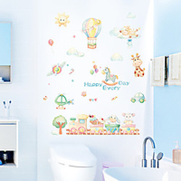 Cartoon Happy Every Day Balloon Happy Little Train Children
