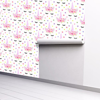 Cartoon Home Decoration Comtemporary Wall Covering,  PVC / Vinyl Material Self adhesive Wallpaper,  Room Wallcovering miniinthebox
