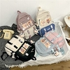 Cartoon Kawii School Backpack Bookbag for Student Multi-function Wear-Resistant Breathable Canvas School Bag Satchel 20.64 inch miniinthebox