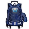 Cartoon Kawii School Backpack Bookbag Rolling Backpack for Student Wear-Resistant Water Resistant Breathable Nylon School Bag Satchel 21.1 inch miniinthebox