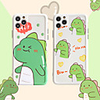 Cartoon Little Dinosaur Pattern IMD Case For Apple iPhone 11 Pro Max 8 Plus 7 Plus 6 Plus Max Back Cover