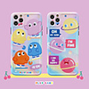 Cartoon Little Monster Pattern IMD Case For Apple iPhone 11 Pro Max 8 Plus 7 Plus 6 Plus Max Back Cover