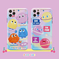 Cartoon Little Monster Pattern IMD Case For Apple iPhone 11 Pro Max 8 Plus 7 Plus 6 Plus Max Back Cover