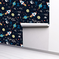 Cartoon Map Home Decoration Comtemporary Wall Covering,  PVC / Vinyl Material Self adhesive Wallpaper,  Room Wallcovering miniinthebox