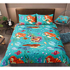 Cartoon Mermaid 3-Piece Duvet Cover Set Hotel Bedding Sets Comforter Cover with Soft Lightweight Microfiber,  Include 1 Duvet Cover,  2 Pillowcases for Double/Queen/King(1 Pillowcase for Twin/Single) miniinthebox