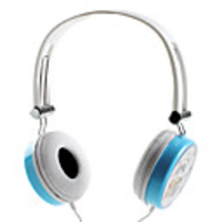 Cartoon Panda Style Stereo Headphones (Blue)