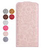 Cartoon Pattern PU Leather Case for iPhone 4 / 4S (Assorted Colors)