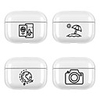 Cartoon PC Headphone Case for Airpods 1 2 Pro Case Shockproof Bluetooth Wireless Earphone Protective Cover
