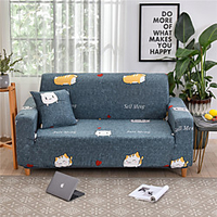 Cartoon Pet Cat Print Dustproof All-powerful Slipcovers Stretch Sofa Cover Super Soft Fabric Couch Cover with One Free Boster Case(Chair/Love Seat/3 Seats/4 Seats) miniinthebox