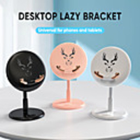Cartoon Phone Holder Stand Round Cute Bracket For iphone Samsung Mobile Phone Desktop Tablet For ipad Support ABS Stand