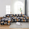 Cartoon Poker Print Dustproof All-powerful Slipcovers Stretch L Shape Sofa Cover Super Soft Fabric Couch Cover Sofa Furniture Protector with One Free Boster Case miniinthebox