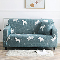 Cartoon Pony Print Dustproof All-powerful Slipcovers Stretch Sofa Cover Super Soft Fabric Couch Cover with One Free Boster Case(Chair/Love Seat/3 Seats/4 Seats) miniinthebox