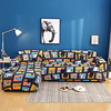 Cartoon Print Dustproof All-powerful Slipcovers Stretch L Shape Sofa Cover Super Soft Fabric Couch Cover Sofa Furniture Protector with One Free Boster Case miniinthebox