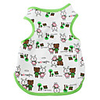 Cartoon Rabbit and Bear Style Cotton Vest for Dogs (XS-XL,  Green)